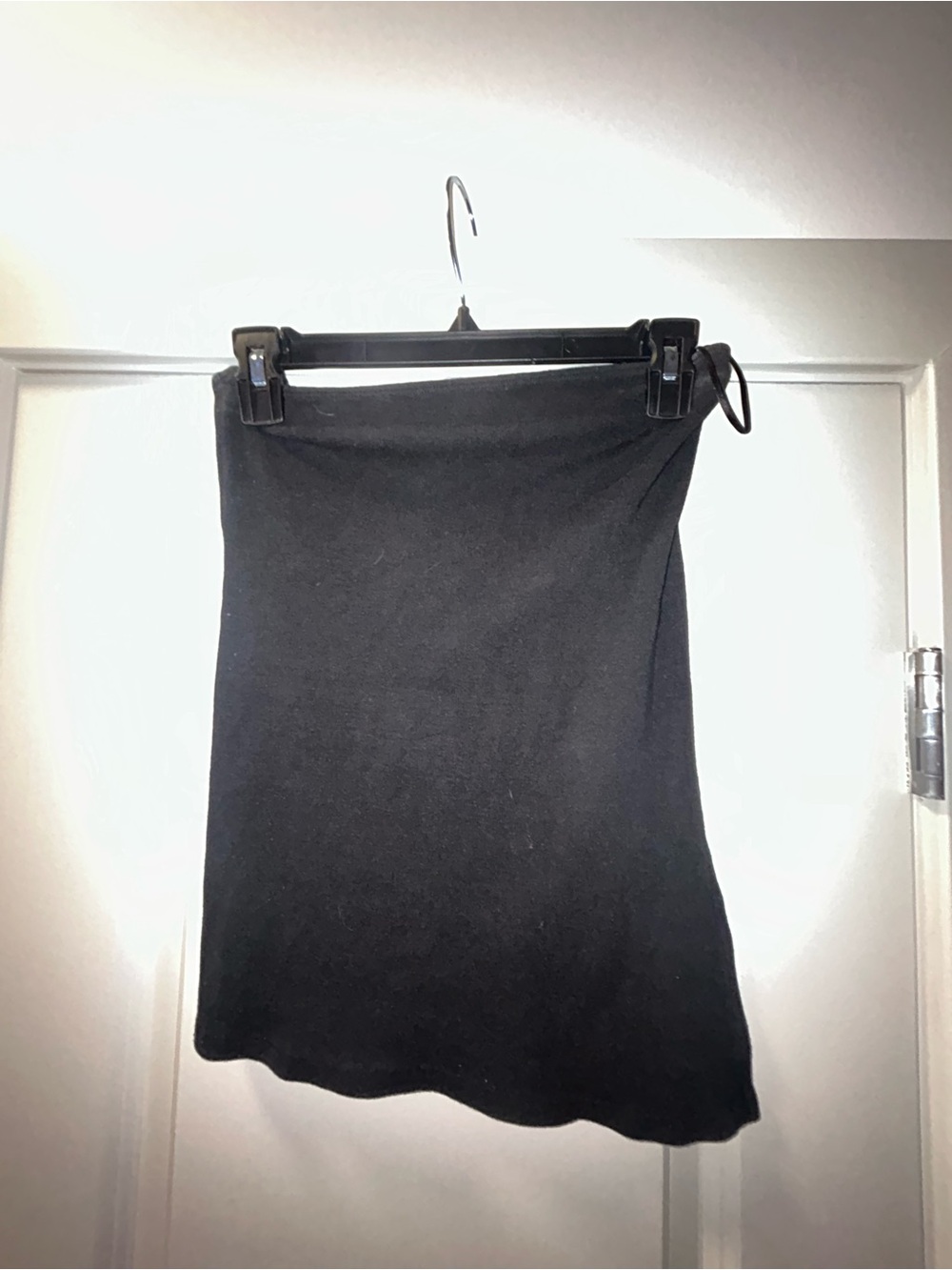 Mango Black Asymmetrical Tube Top